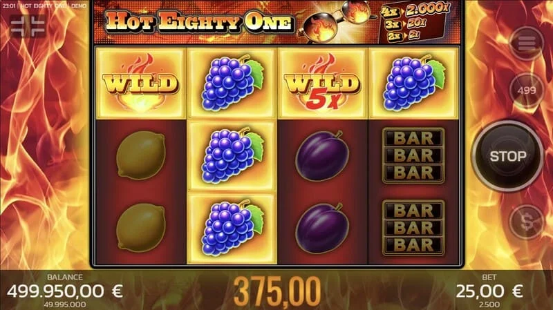 Hot Eighty One - glavna sesija, kolutovi sa ulogom i kontrolnom tablom